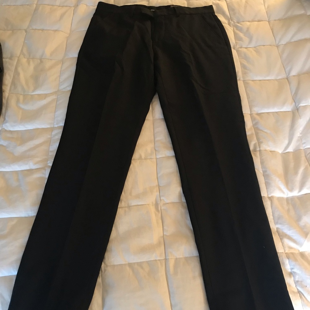 H&M black wool dress pants